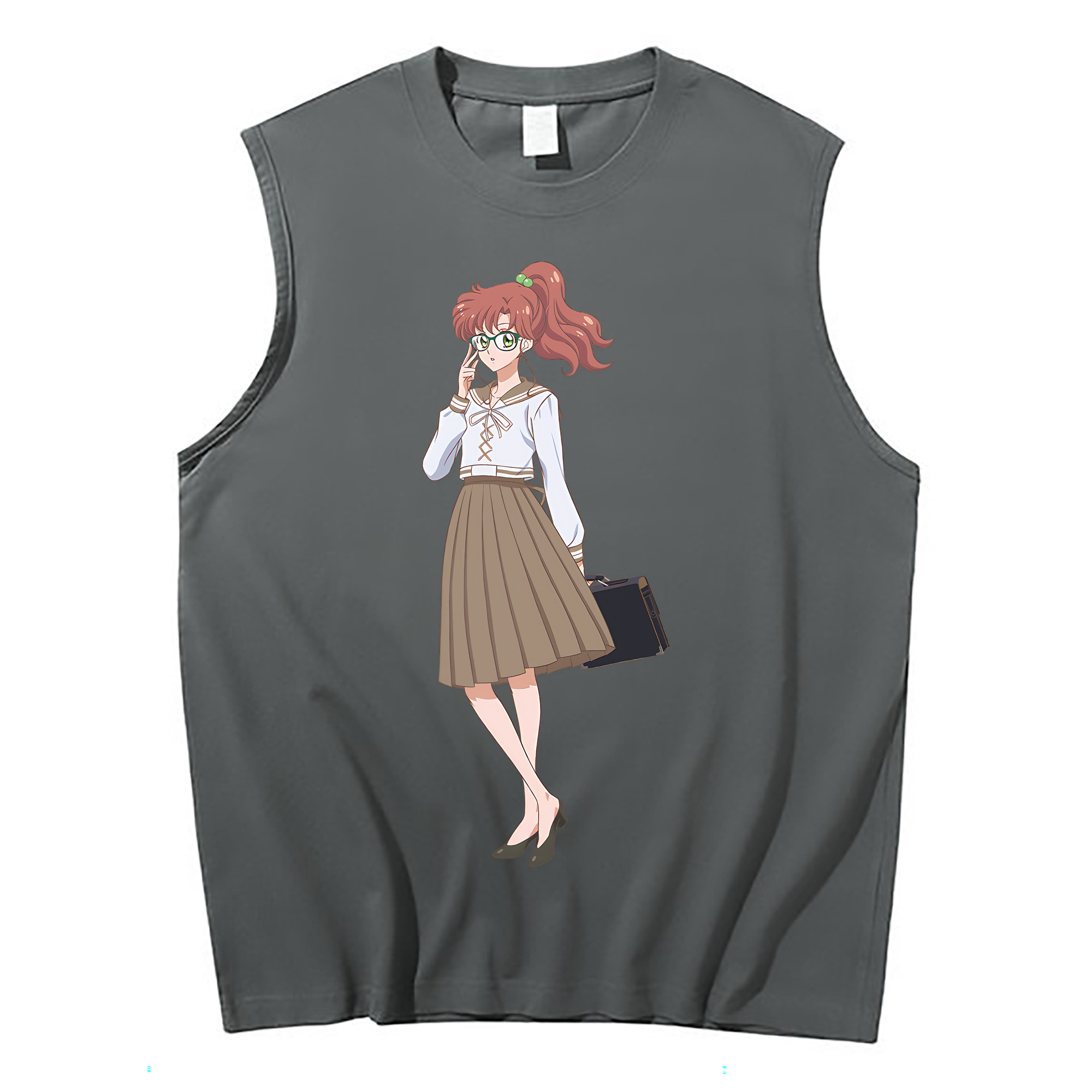 （画像用） 美少女戦士セーラームーン 木野 まこと きの まこと Sailor Moon Kino Makoto （セーラージュピター；Sailor Jupiter） コットン100％タンクトップ（フロントプリント）